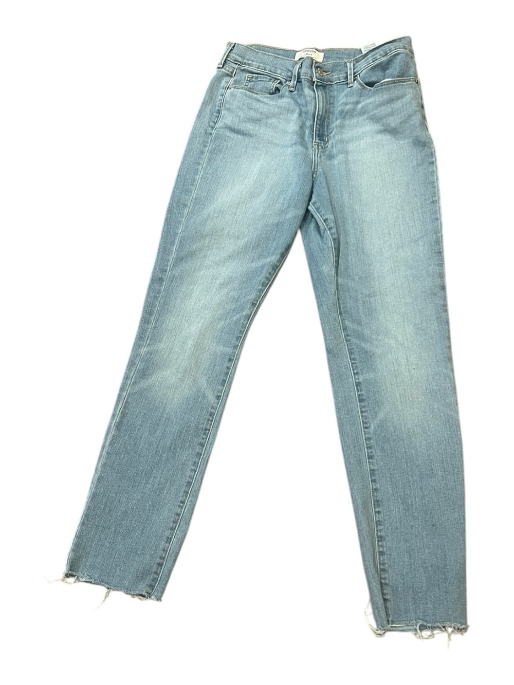 Denizen from Levi's Light Wash High Rise Straight Jeans Ram Hem Frayed